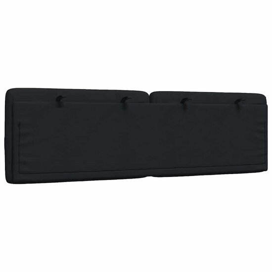 Hoofdbordkussen Stof 160 cm Zwart
