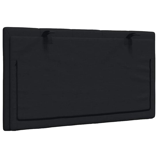 Hoofdbordkussen Stof 90 cm Zwart