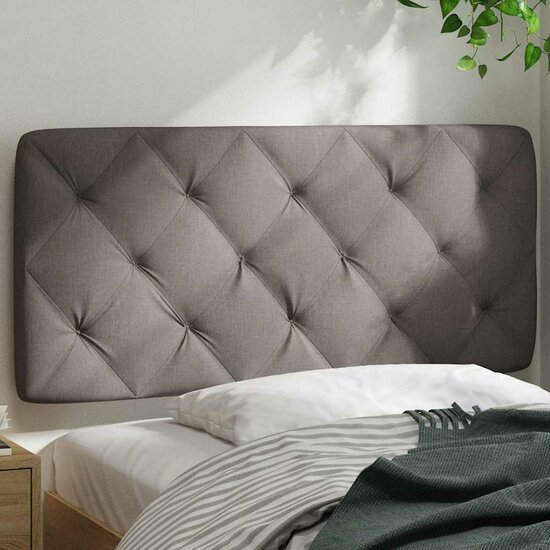 Hoofdbordkussen Stof 100 cm Taupe