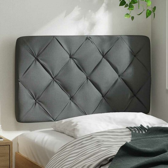 Hoofdbordkussen Stof 90 cm Donkergrijs