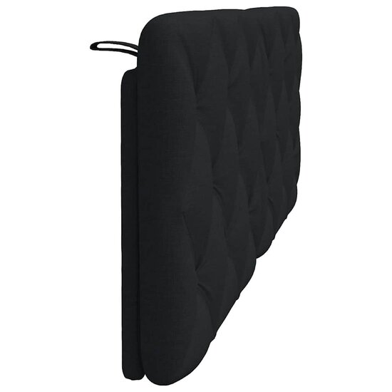 Hoofdbordkussen Stof 140 cm Zwart