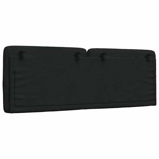 Hoofdbordkussen Stof 140 cm Zwart