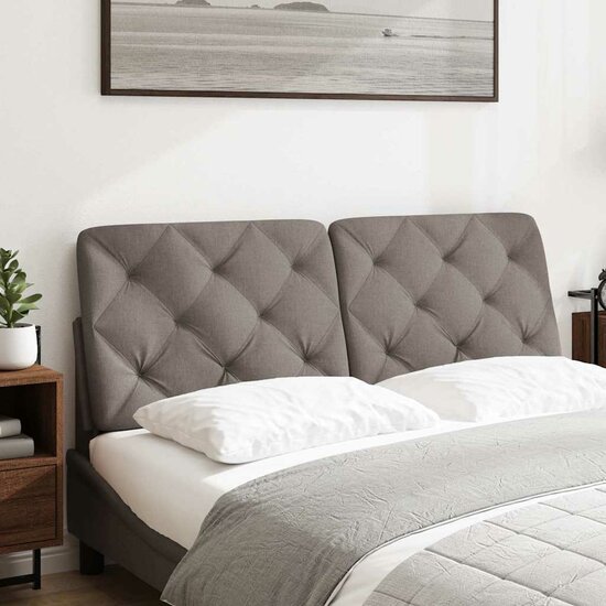 Hoofdbordkussen Stof 140 cm Taupe