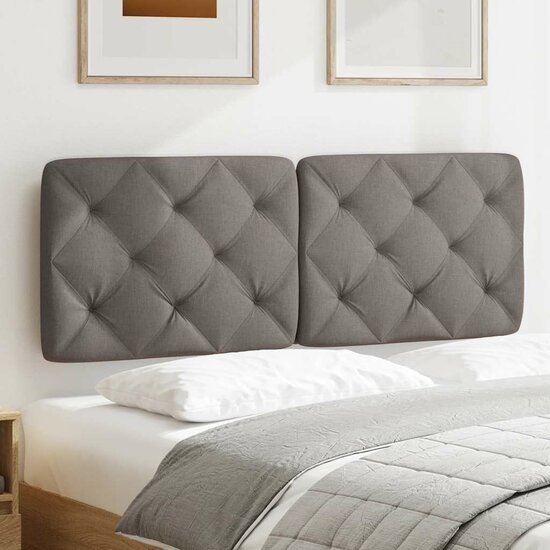 Hoofdbordkussen Stof 140 cm Taupe