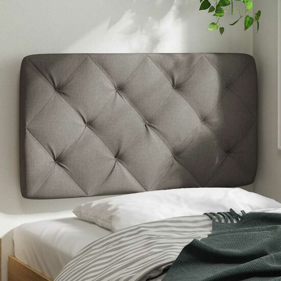 Hoofdbordkussen Stof 90 cm Taupe