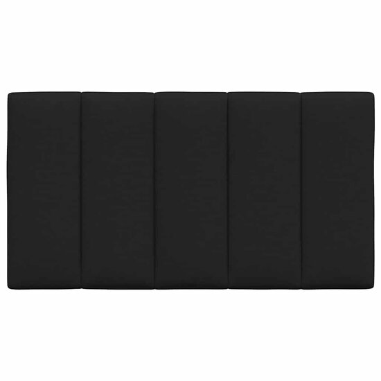 Hoofdbordkussen 80 cm stof zwart
