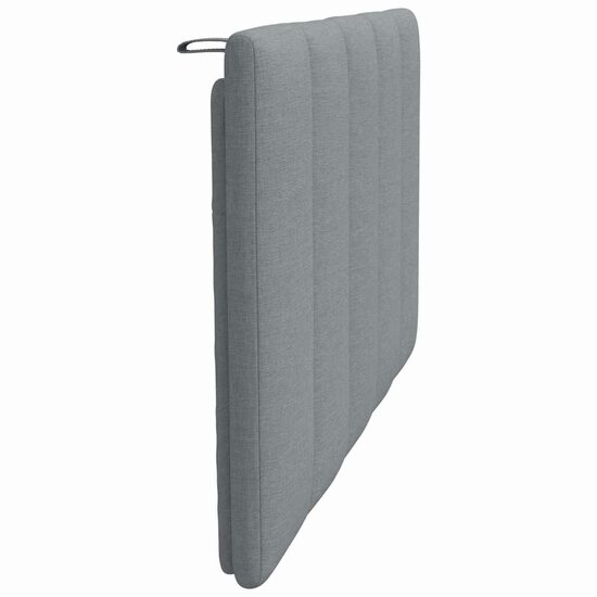 Hoofdbordkussen 90 cm stof lichtgrijs