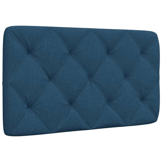 Hoofdbordkussen 90 cm stof blauw