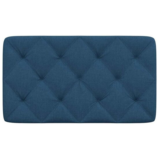 Hoofdbordkussen 90 cm stof blauw