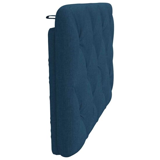 Hoofdbordkussen 90 cm stof blauw
