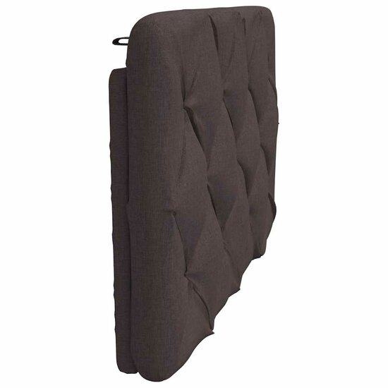 Hoofdbordkussen 80 cm stof donkerbruin
