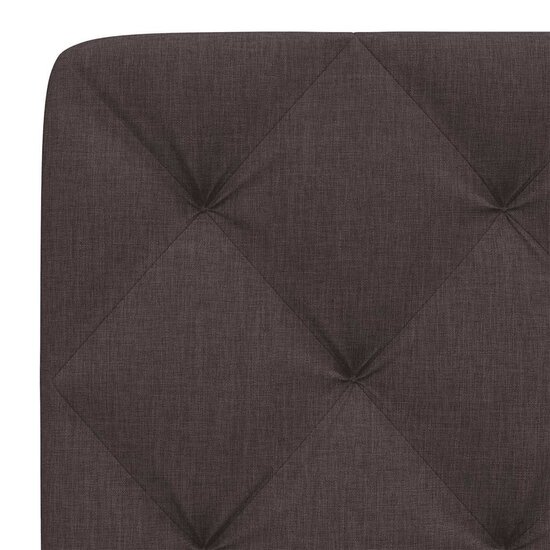 Hoofdbordkussen 80 cm stof donkerbruin