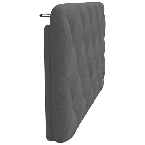 Hoofdbordkussen 100 cm stof donkergrijs