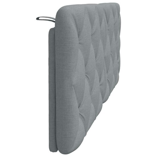 Hoofdbordkussen 140 cm stof lichtgrijs