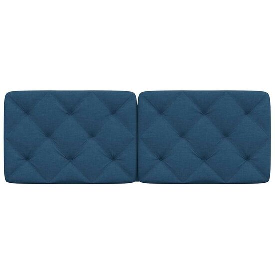 Hoofdbordkussen 140 cm stof blauw
