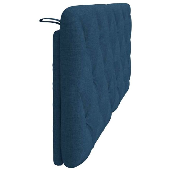 Hoofdbordkussen 140 cm stof blauw