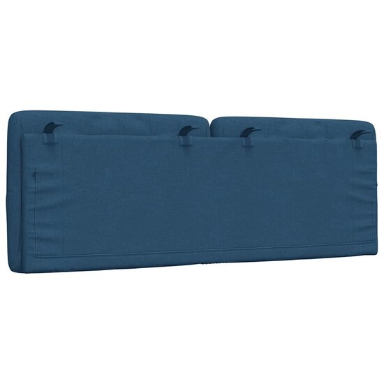 Hoofdbordkussen 140 cm stof blauw