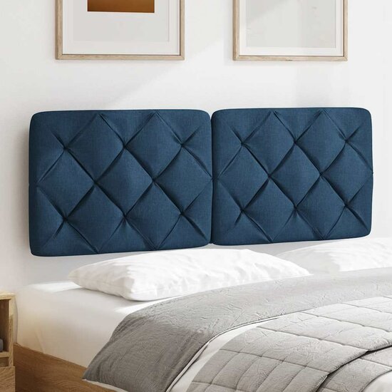 Hoofdbordkussen Stof 120 cm Blauw