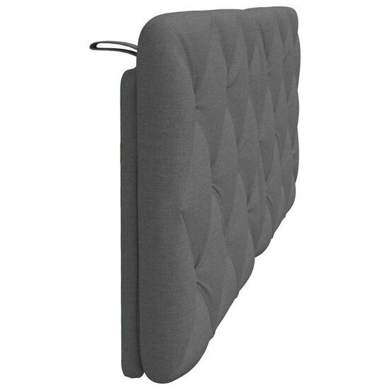 Hoofdbordkussen Stof Grijs 120 cm Donkergrijs