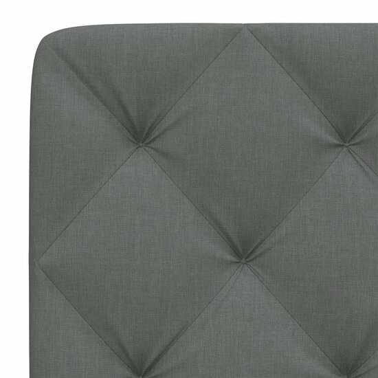 Hoofdbordkussen Stof Grijs 120 cm Donkergrijs