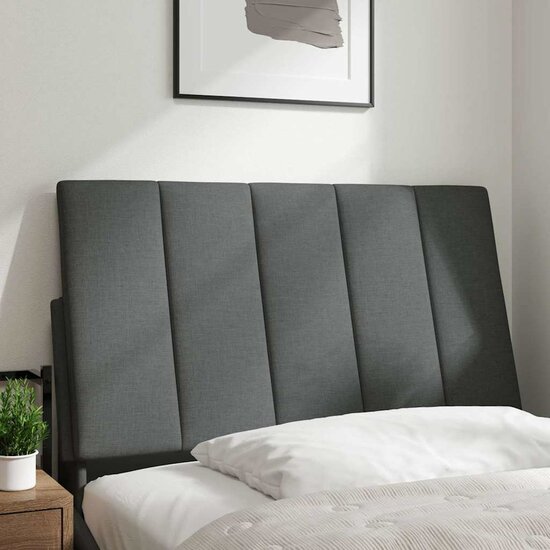 Hoofdbordkussen Stof 80 cm Donkergrijs