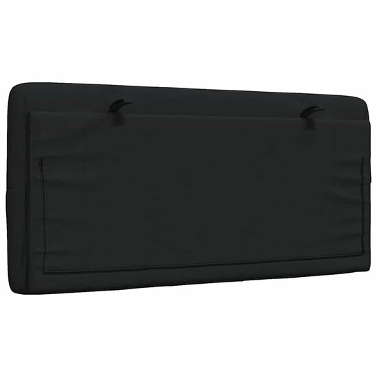 Hoofdbordkussen Stof 100 cm Zwart