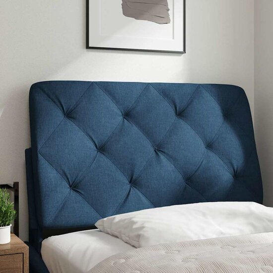 Hoofdbordkussen Stof 80 cm Blauw