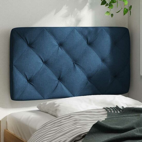 Hoofdbordkussen Stof 80 cm Blauw
