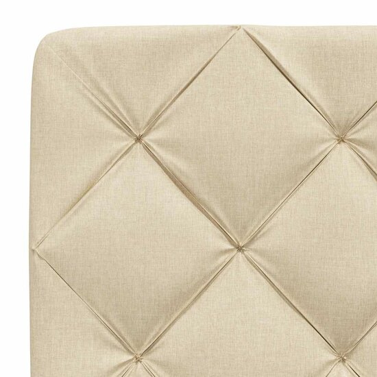 Hoofdbordkussen Stof Kleurig 140 cm Cr&egrave;me
