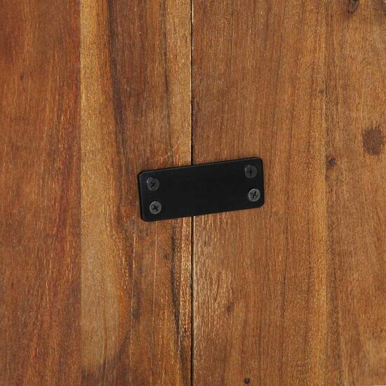 Hoofdbord 120 Cm Meerkleurig 120 x 1.5 x 80 cm massief gerecycled hout