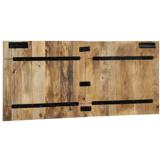 Hoofdbord 120 Cm 120 x 1.5 x 50 cm Massief ruw mangohout