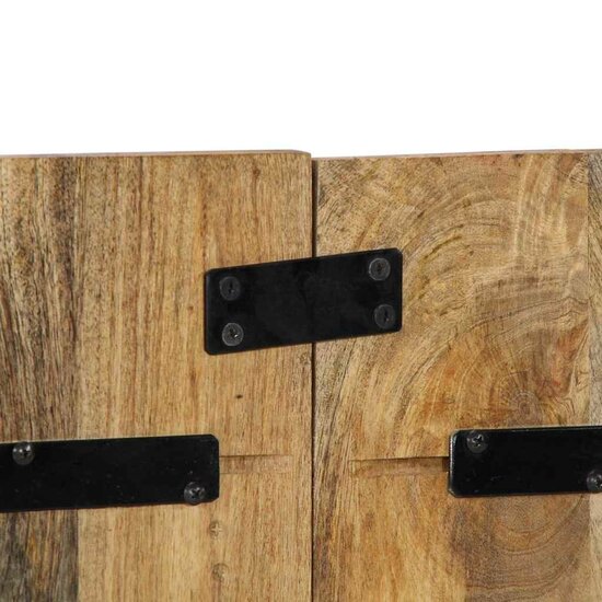 Hoofdbord 120 Cm 120 x 1.5 x 50 cm Massief ruw mangohout