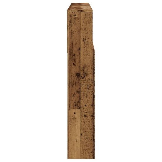 Hoofdbordkast 160X19X103,5 Cm Bewerkt Hout Kleurig 160 x 19 x 103.5 cm Oud hout