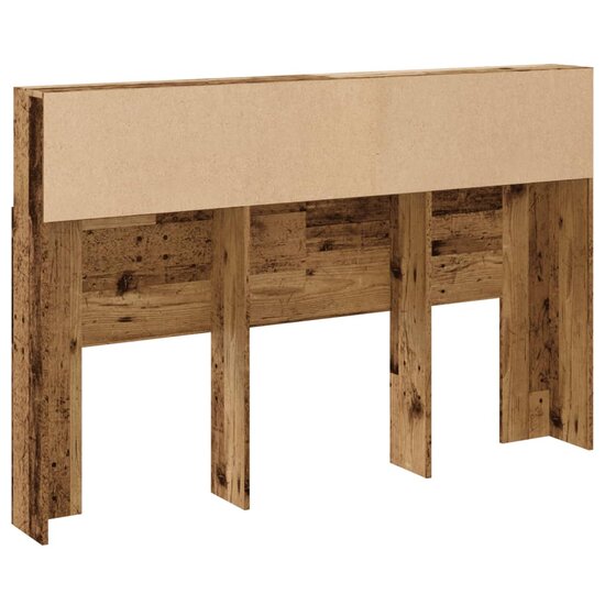 Hoofdbordkast 160X19X103,5 Cm Bewerkt Hout Kleurig 160 x 19 x 103.5 cm Oud hout