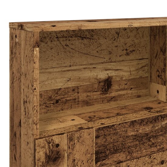 Hoofdbordkast 160X19X103,5 Cm Bewerkt Hout Kleurig 160 x 19 x 103.5 cm Oud hout