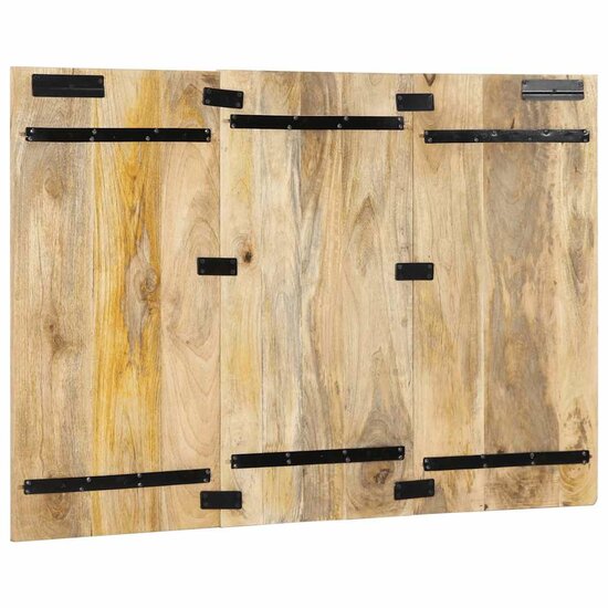 Hoofdbord 120 cm massief ruw mangohout