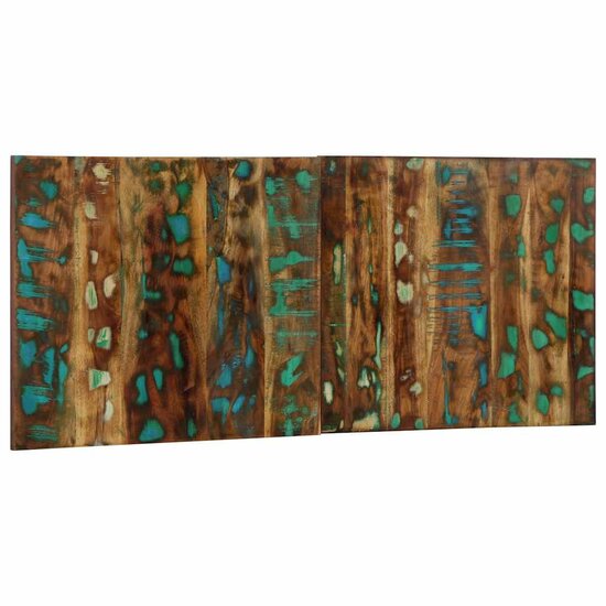 Hoofdbord 120 Cm Meerkleurig 120 x 1.5 x 50 cm massief gerecycled hout
