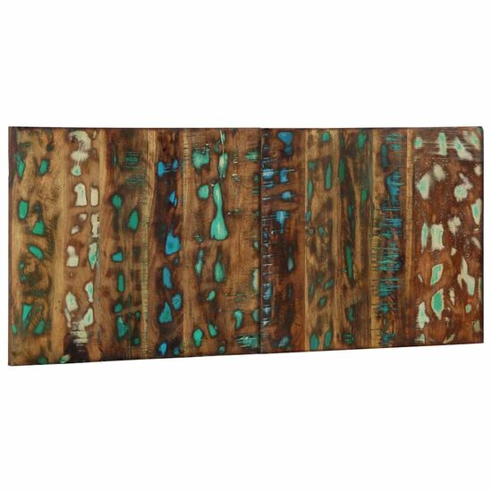 Hoofdbord 120 Cm Meerkleurig 120 x 1.5 x 50 cm massief gerecycled hout
