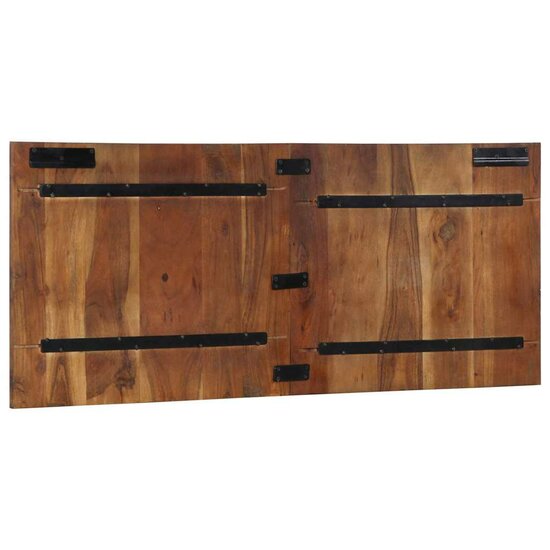 Hoofdbord 120 Cm Meerkleurig 120 x 1.5 x 50 cm massief gerecycled hout