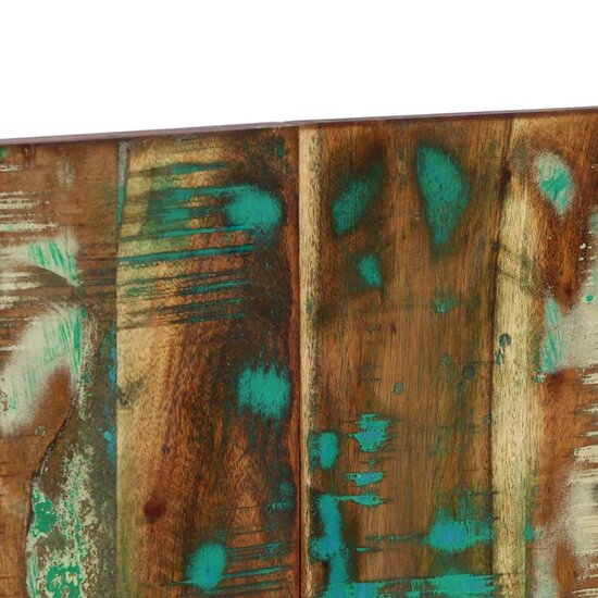 Hoofdbord 120 Cm Meerkleurig 120 x 1.5 x 50 cm massief gerecycled hout