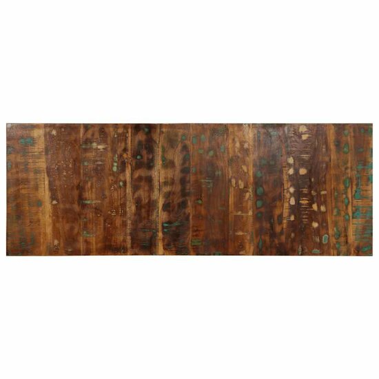 Hoofdbord 140 Cm Meerkleurig 140 x 1.5 x 50 cm massief gerecycled hout
