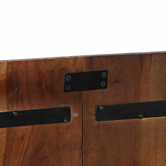 Hoofdbord 140 Cm Meerkleurig 140 x 1.5 x 50 cm massief gerecycled hout