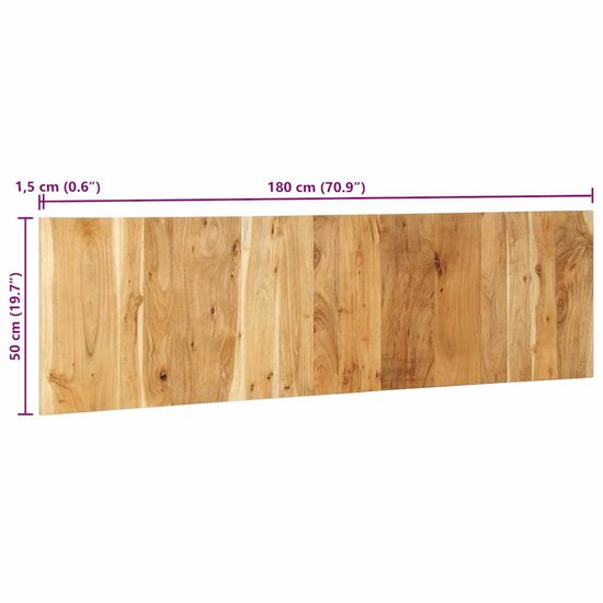 Hoofdbord 180 cm massief acaciahout