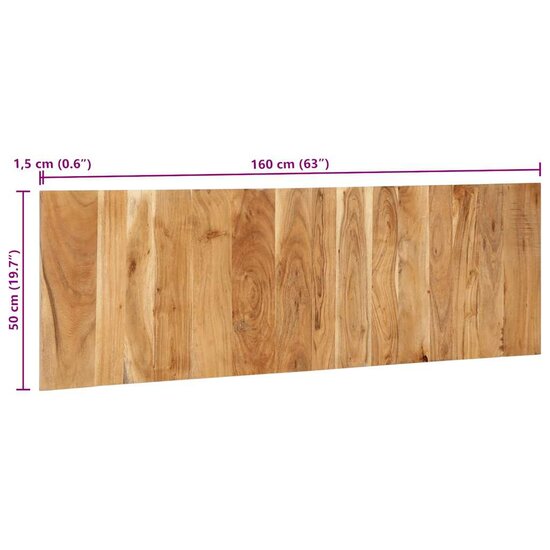 Hoofdbord 160 cm massief acaciahout