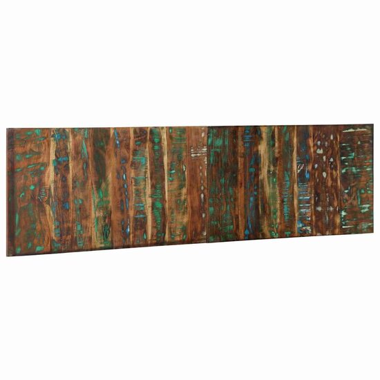 Hoofdbord 180 Cm Meerkleurig 180 x 1.5 x 50 cm massief gerecycled hout