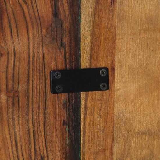 Hoofdbord 180 Cm Meerkleurig 180 x 1.5 x 50 cm massief gerecycled hout
