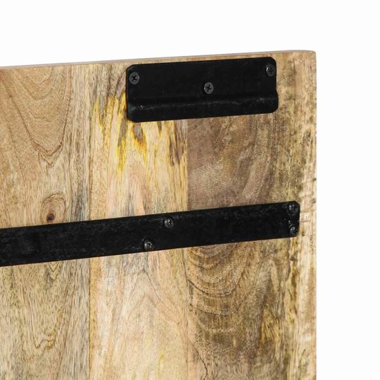 Hoofdbord 200 Cm 200 x 1.5 x 50 cm Massief ruw mangohout