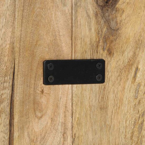 Hoofdbord 200 Cm 200 x 1.5 x 50 cm Massief ruw mangohout
