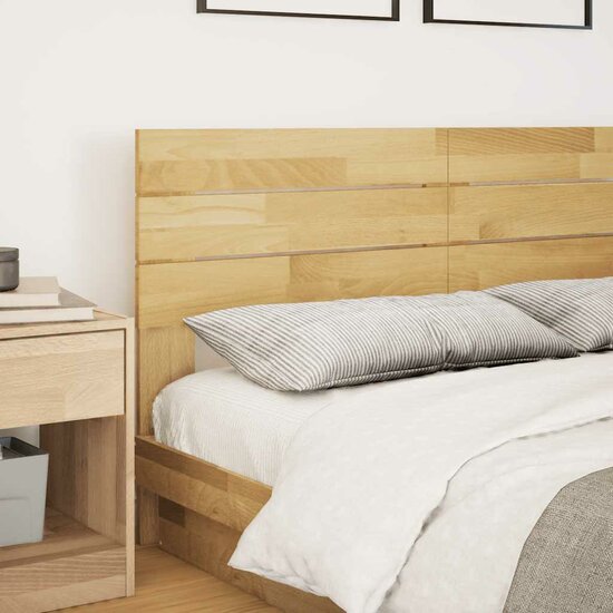 Hoofdbord Massief Hout Eiken 150 cm