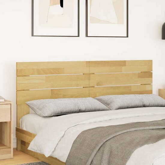 Hoofdbord Massief Hout Eiken 150 cm